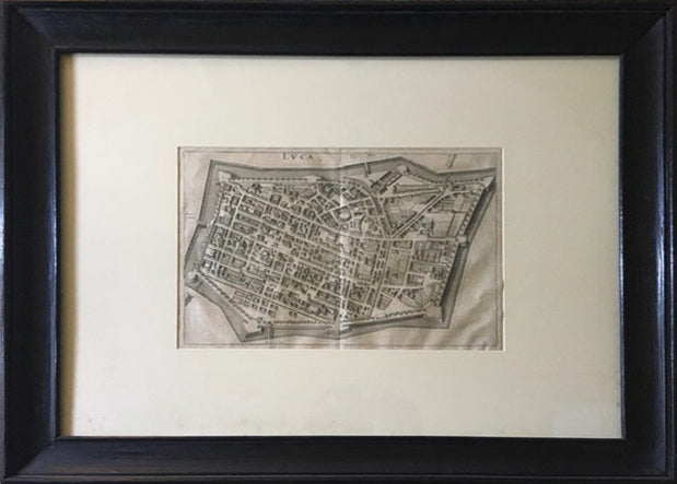 Matthäus Merian - Pianta della città di Lucca
