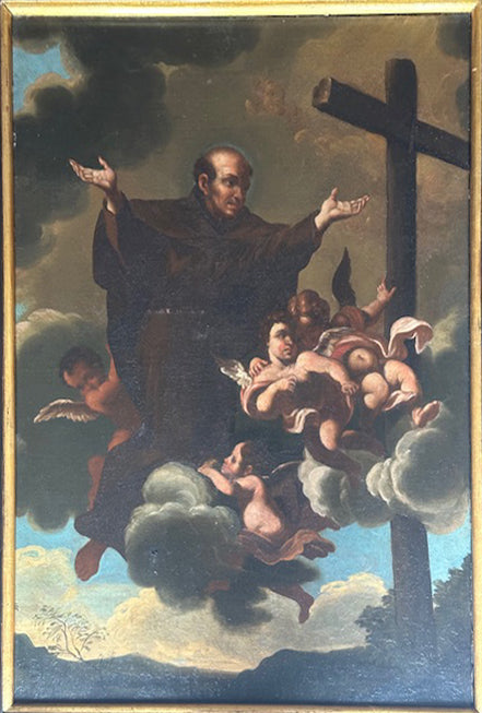 Autor desconocido - San Pedro de Alcántara en Adoración de la Cruz