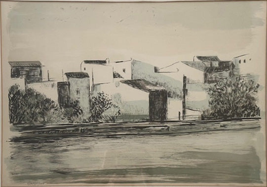 Domenico Purificato - Casas en el río