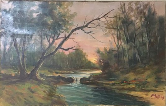 Millus (Mario Illusi) - Sin título (Paisaje fluvial)
