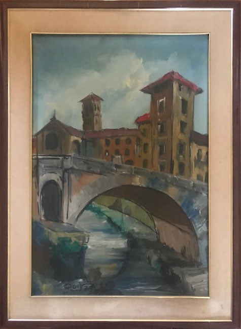 Aquí - Roma desapareció - puente con torreta