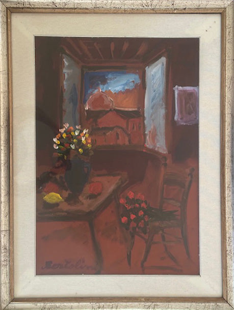 Giuseppe Bertolini - Interior with Still Life