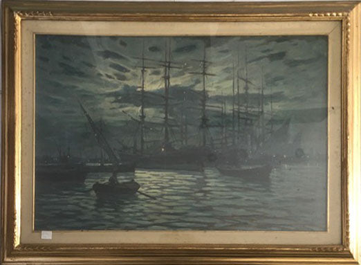 Renuccio Renucci - Sailing ships in port