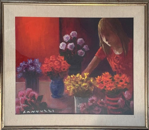 Eliano Fantuzzi - Donna con Fiori