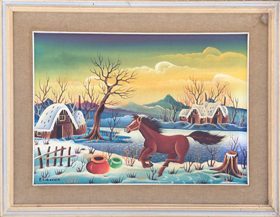 Petrai Corsovic - Untitled (naive landscape)