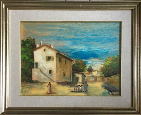Guglielmo Azzini - Return to the Sheepfold at Sunset