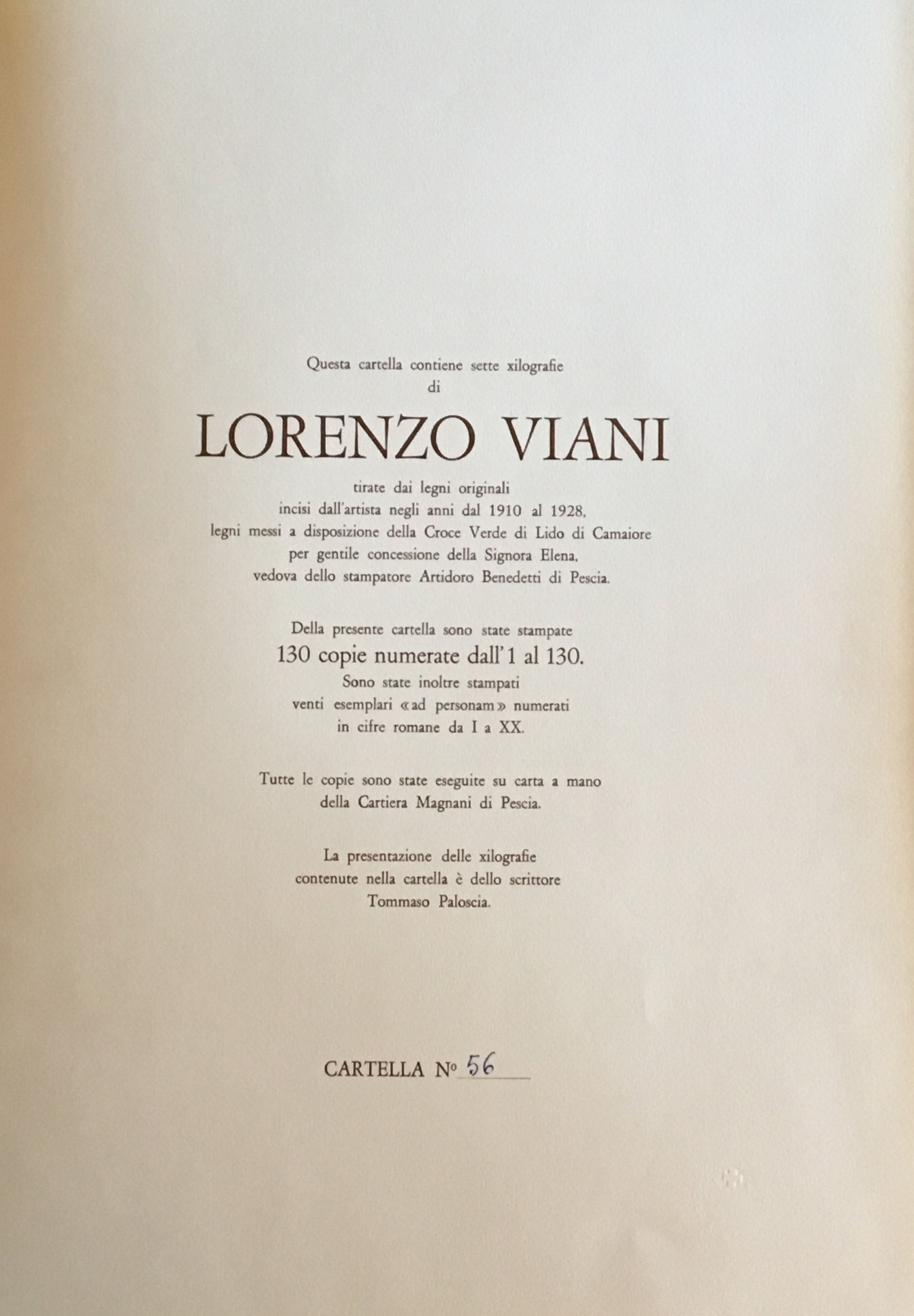 Lorenzo Viani - Colección de xilografías