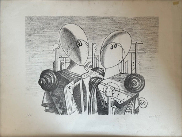 Giorgio de Chirico - Héctor y Andrómaca