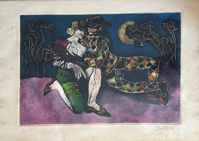 Franco Gentilini - Arlequín y Pulcinella