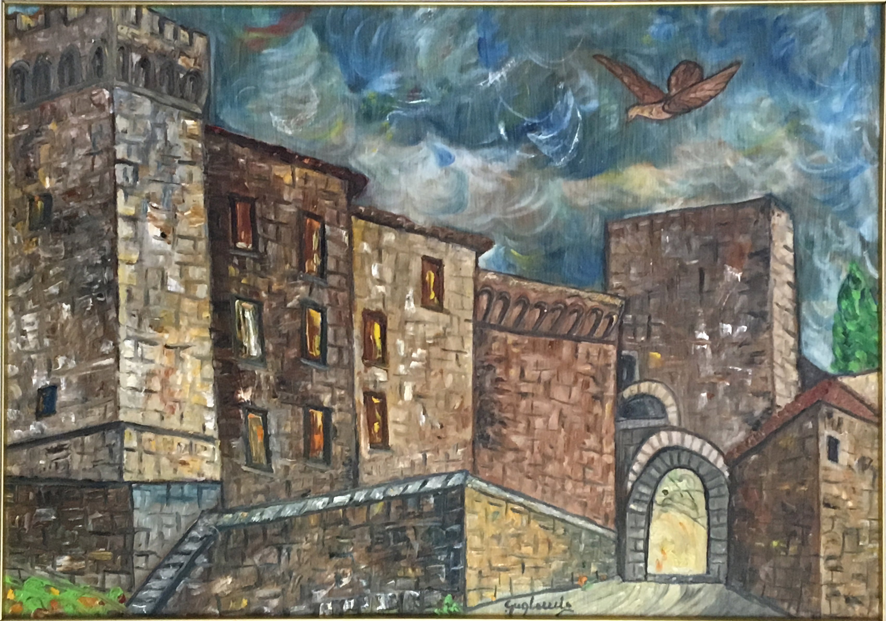 Giovanni Guglielmi - Il castello con porta antica