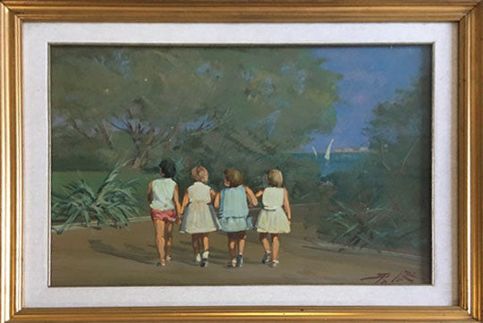Lorenzo Palazzi - Los amigos. Jardines Antignano, Livorno