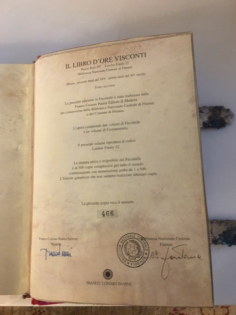 Franco Cosimo Panini - Libro d'Ore Visconti