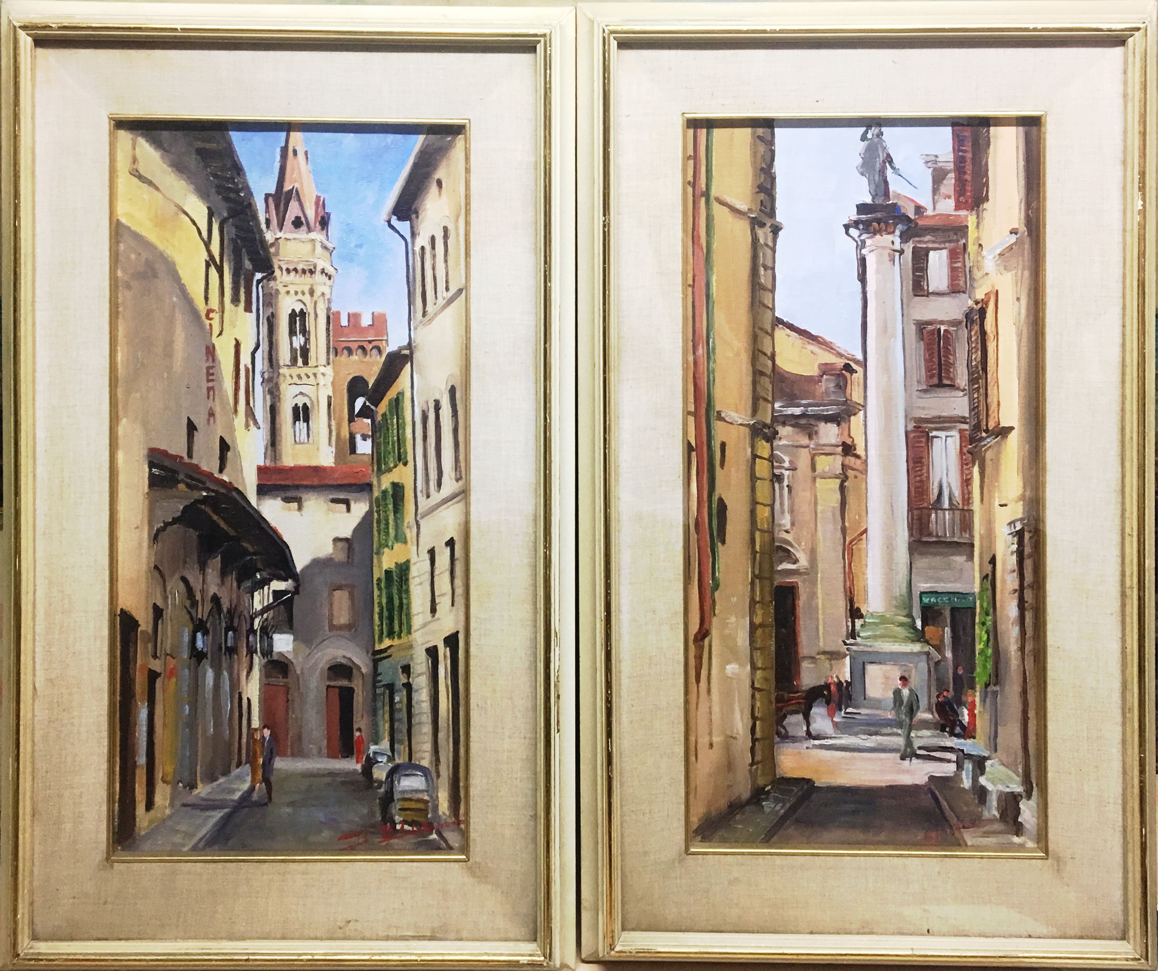 Mario D'Elia - Díptico Vista de Florencia