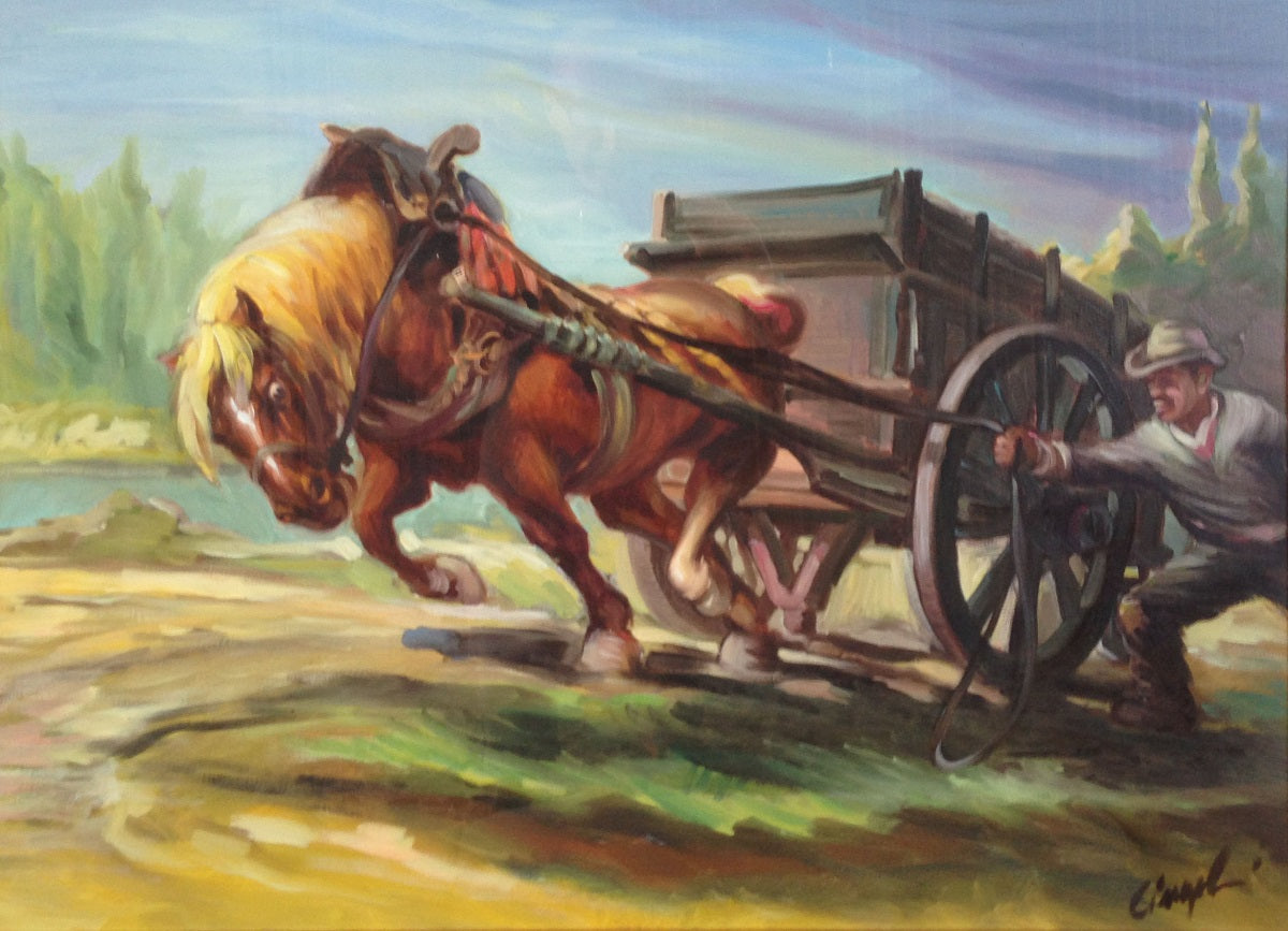 Glauco  Cingolani - Cavallo da tiro