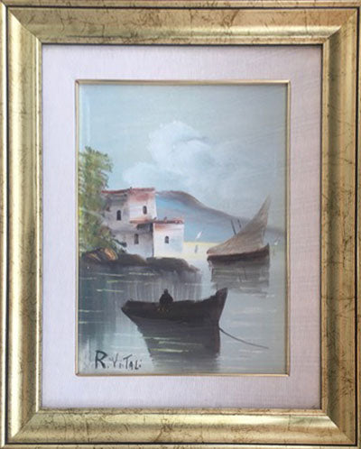 Renato Vitali - Untitled (seascape with boat)