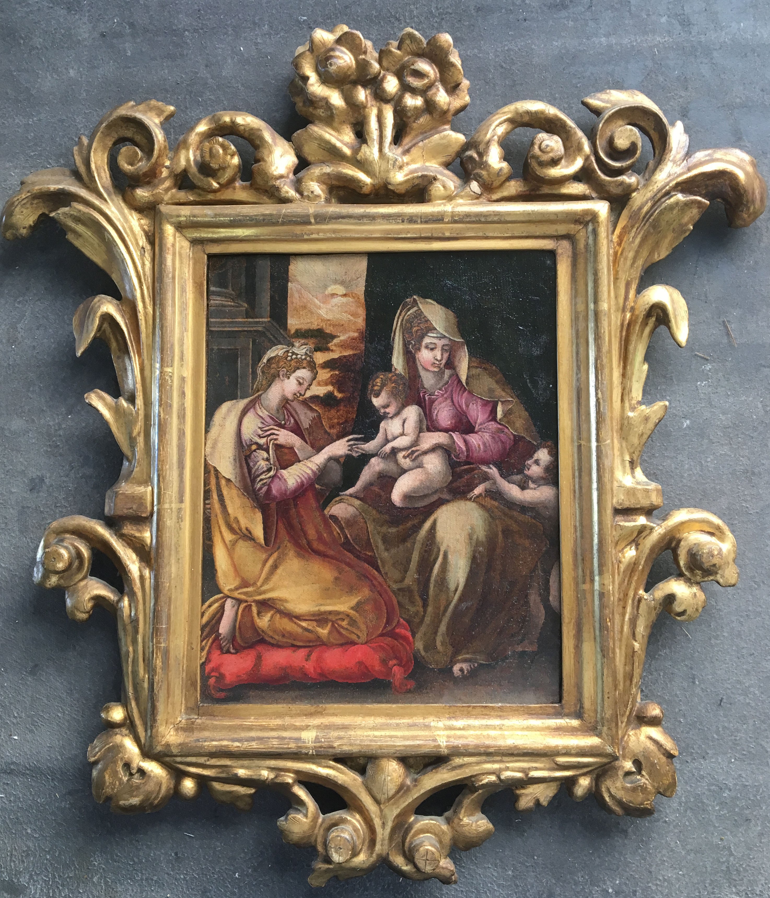 Artista desconocido - Matrimonio místico de Santa Catalina