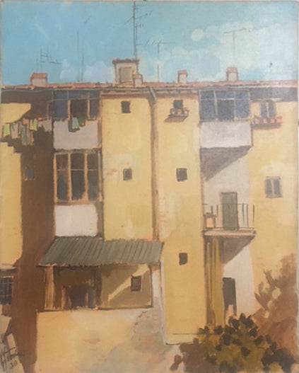 Marco Frosini - Vista de las casas en el río