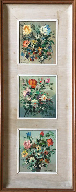 Anchise Picchi - Flowers (Triptych)
