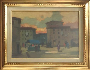 Renato Natali - Piazza Cavallotti: A Busy Market