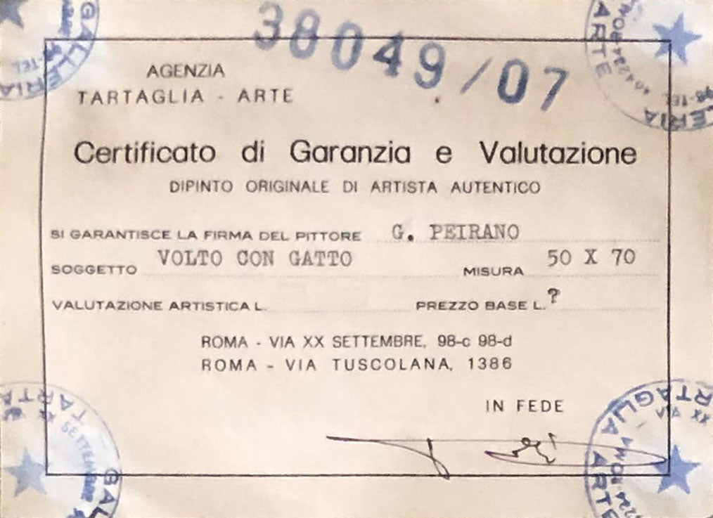 Gastone Peirano - Volto di donna