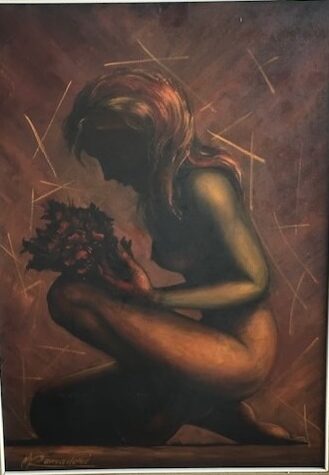 Mario Ramadori - Senza titolo (Figura femminile accovacciata)