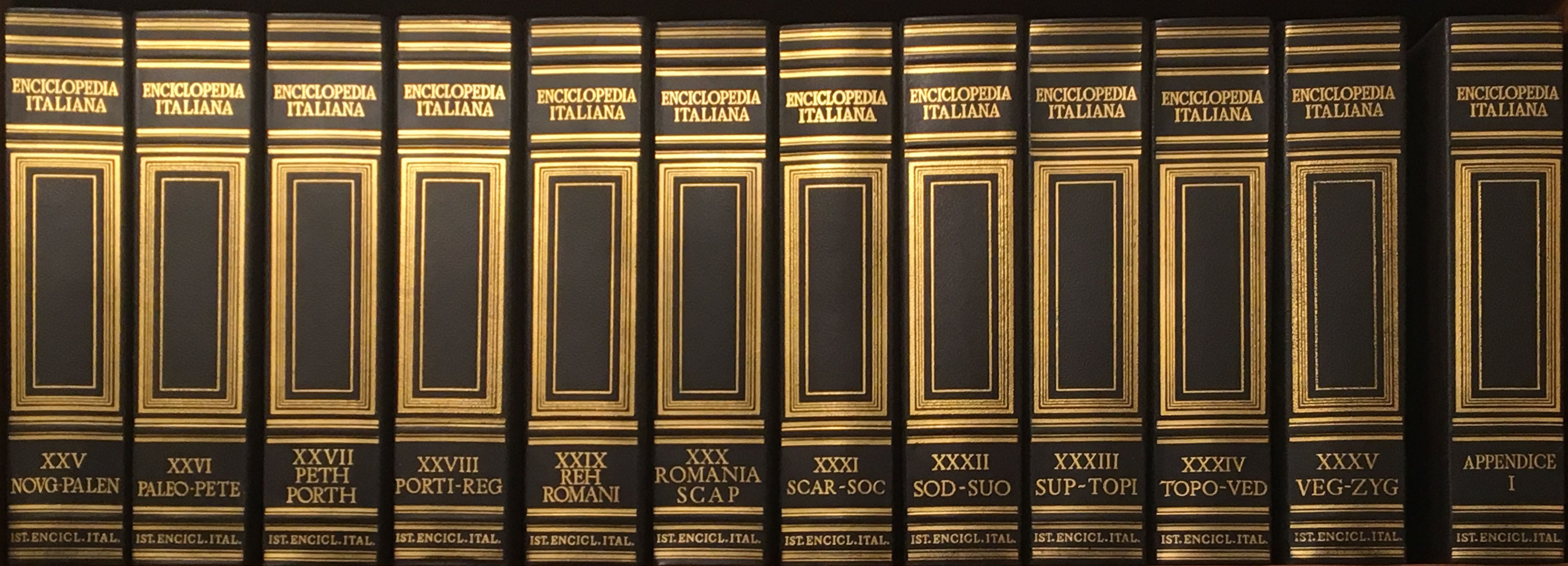 Enciclopedia Italiana - Instituto Enciclopédico Italiano
