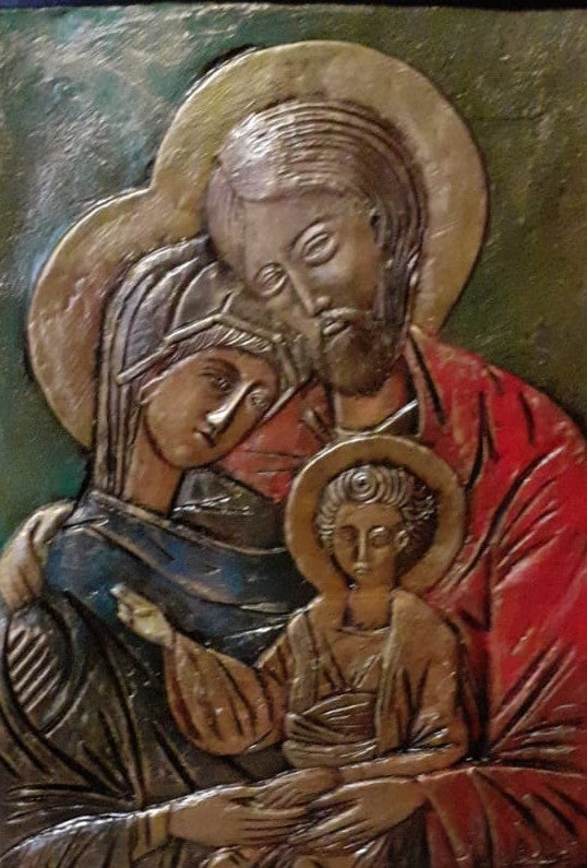 MADONNA, SAN JOSÉ CON EL NIÑO - GIUSEPPE PAVONE