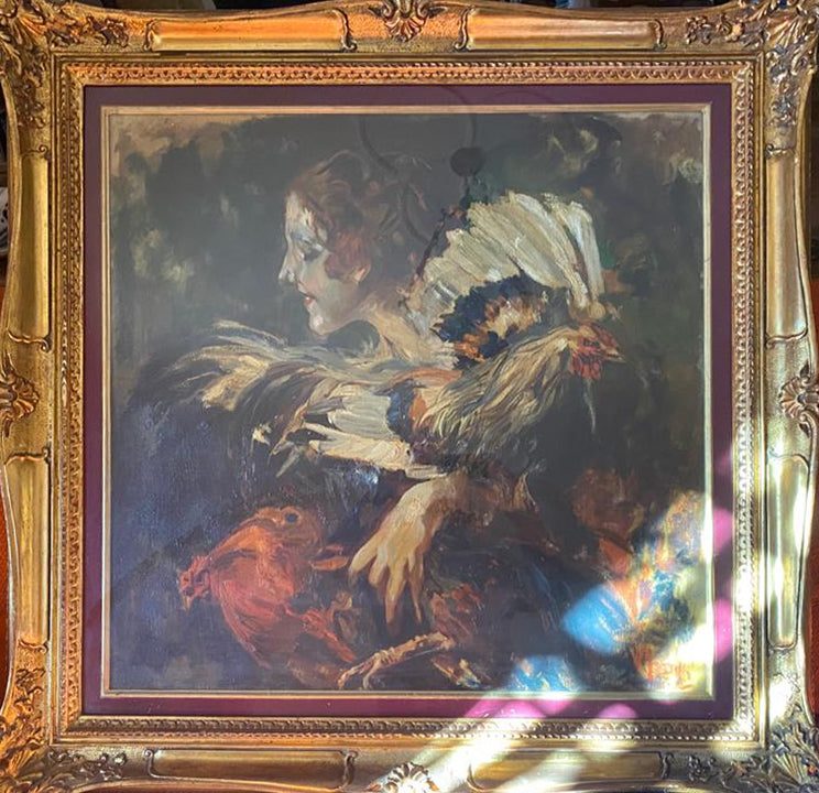 Vincenzo Irolli - Portrait of a Woman with a Dog