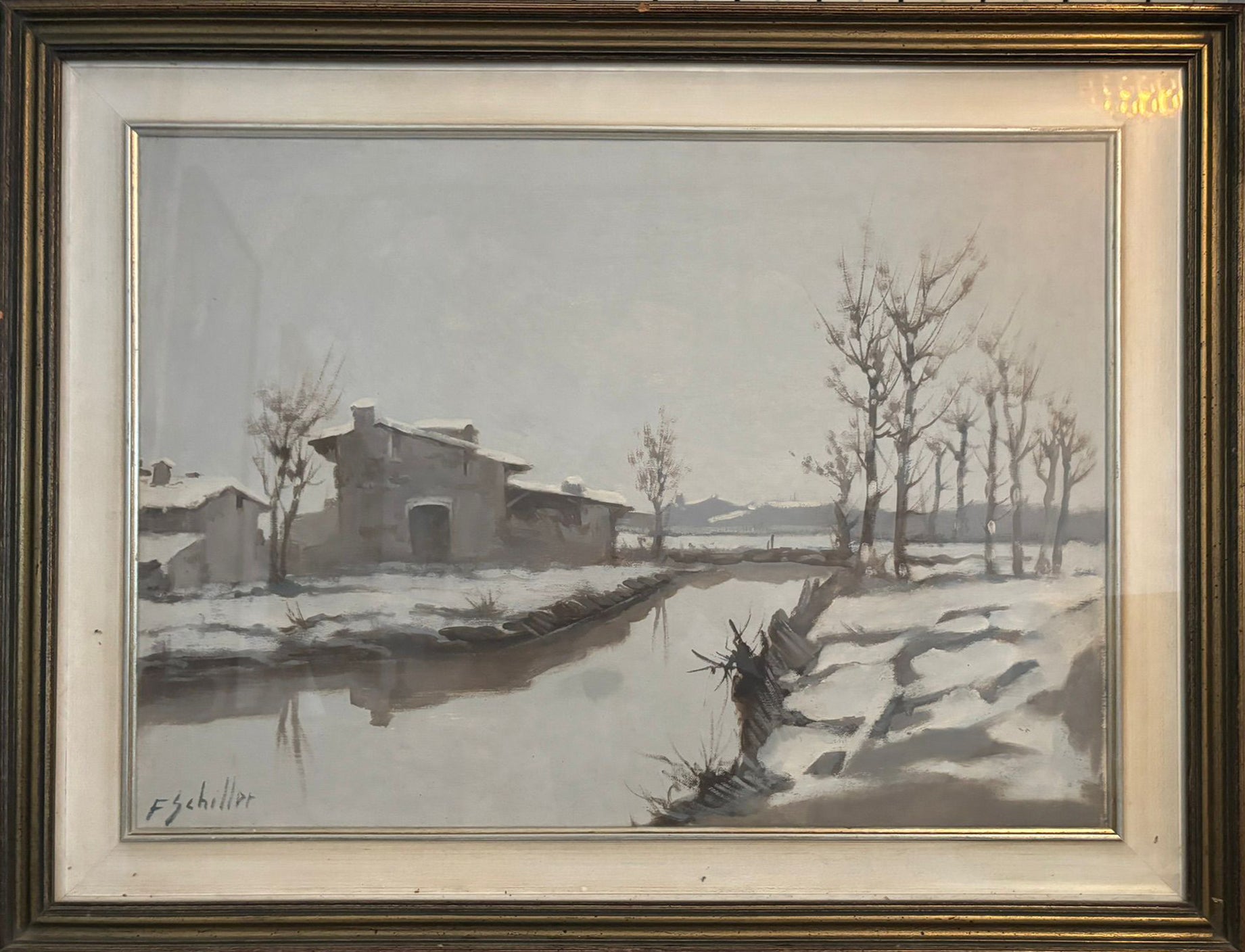 Francesco Schiller - Paisaje con nieve