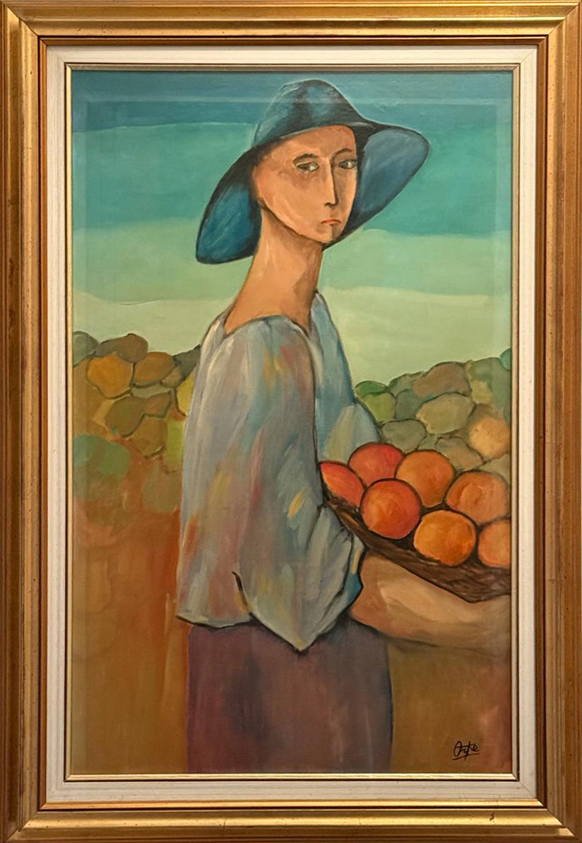 Oreste Peduzzi (Orpe) - Figura con fruta