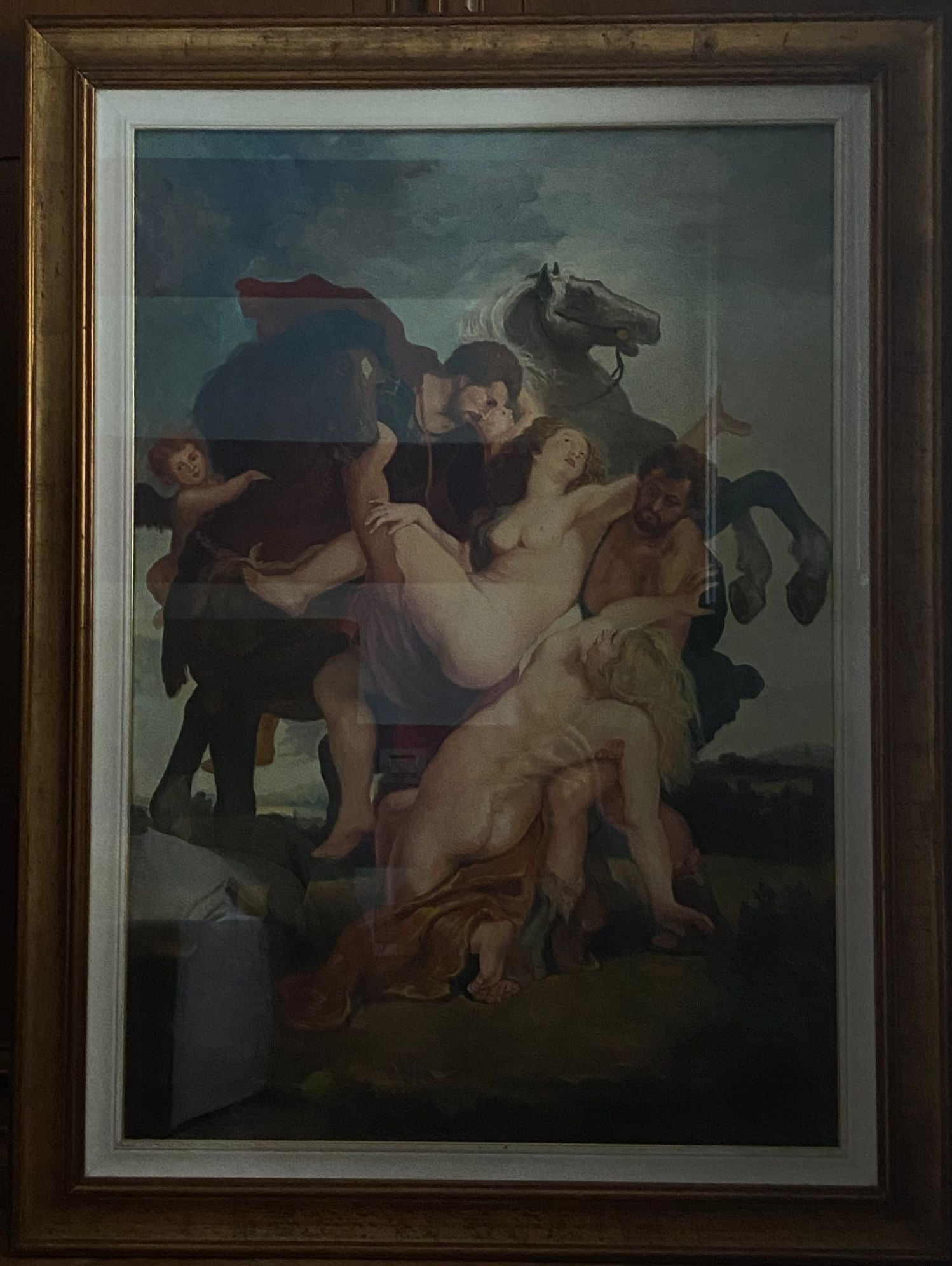 The Rape of the Leucippides, copy after Peter Paul Rubens