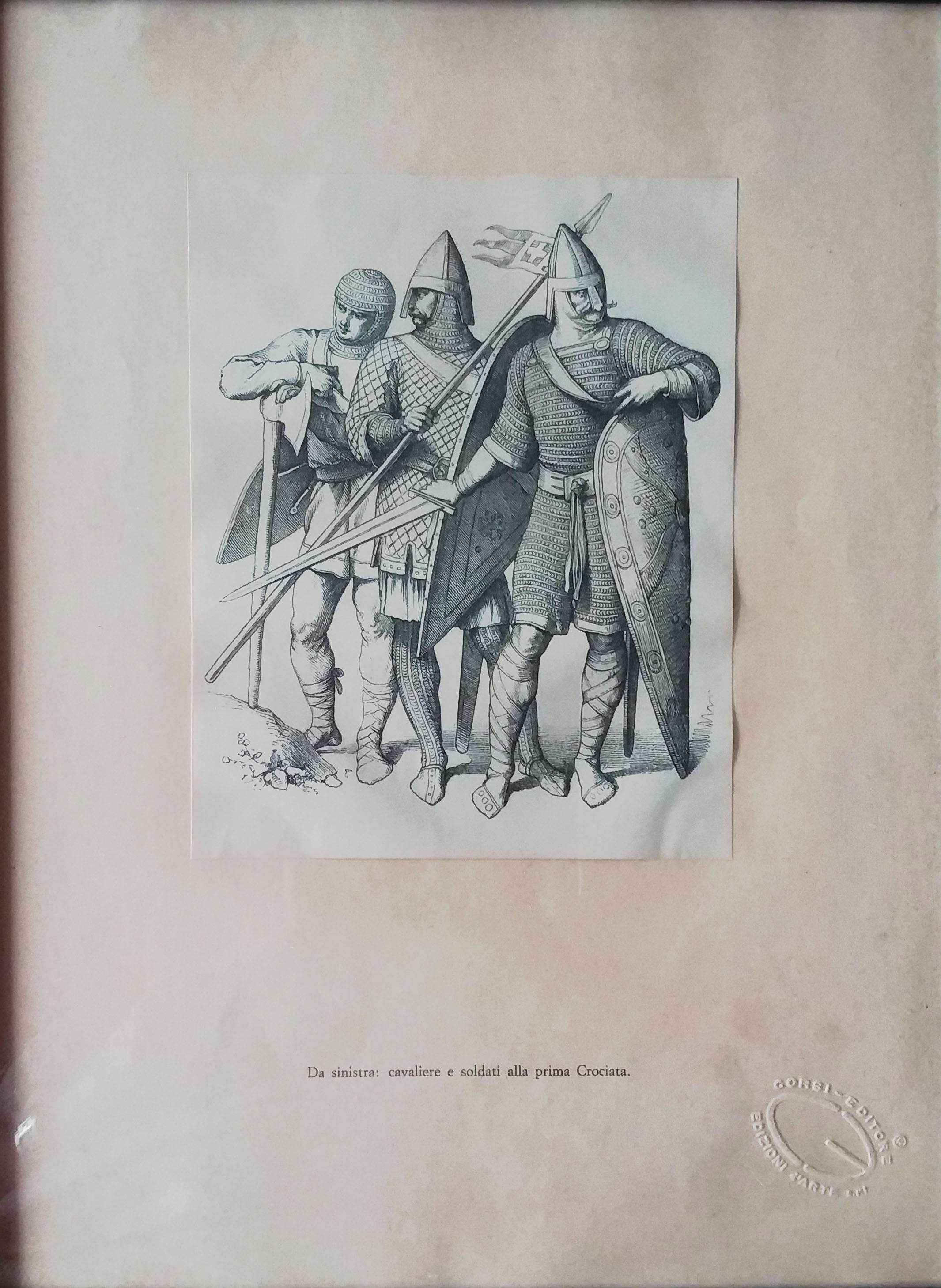Unknown Artist - Golden Wave, Eastern itineraries, knights print