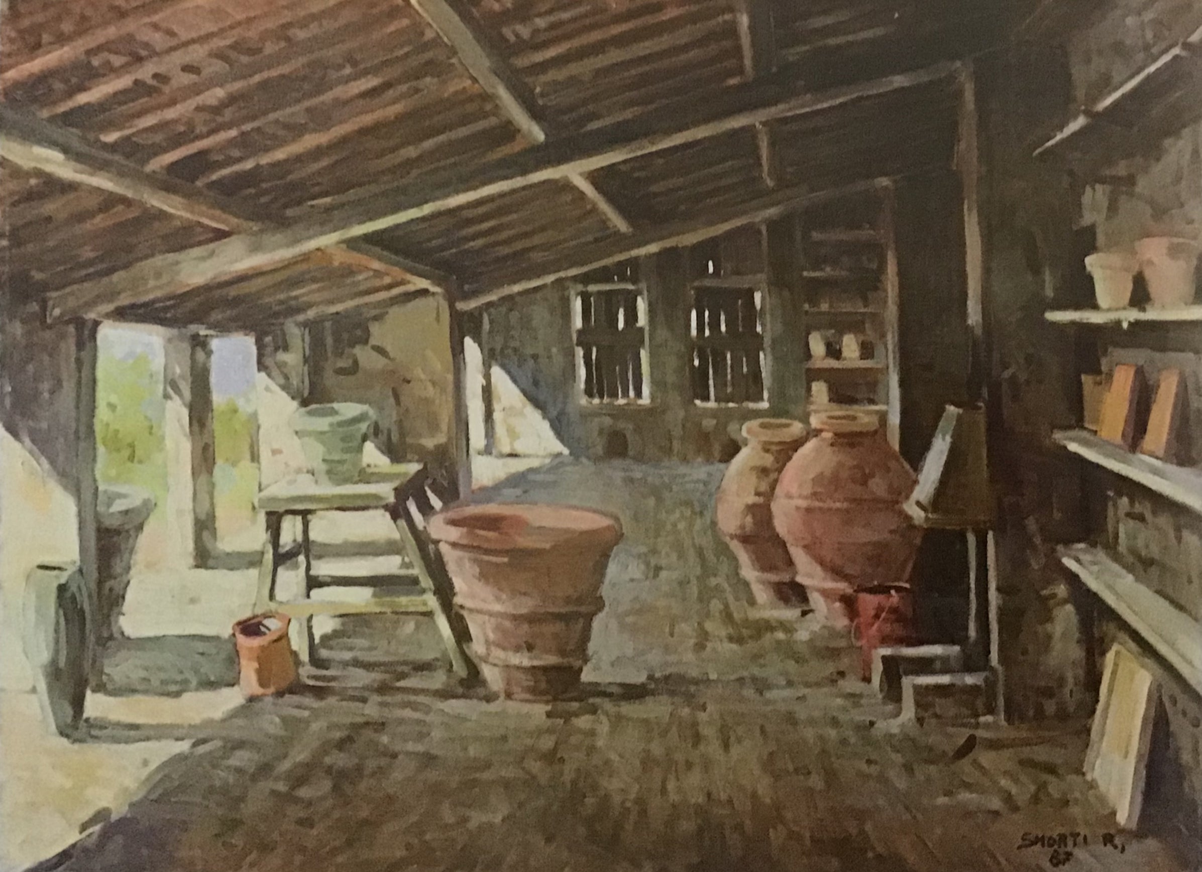 Roberto Smorti - Interno della fornace Agresti, imprunito