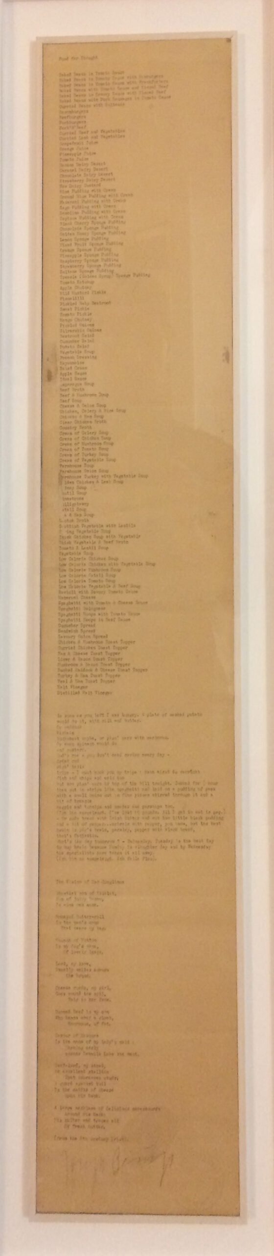 Joseph Beuys - Alimento para el pensamiento