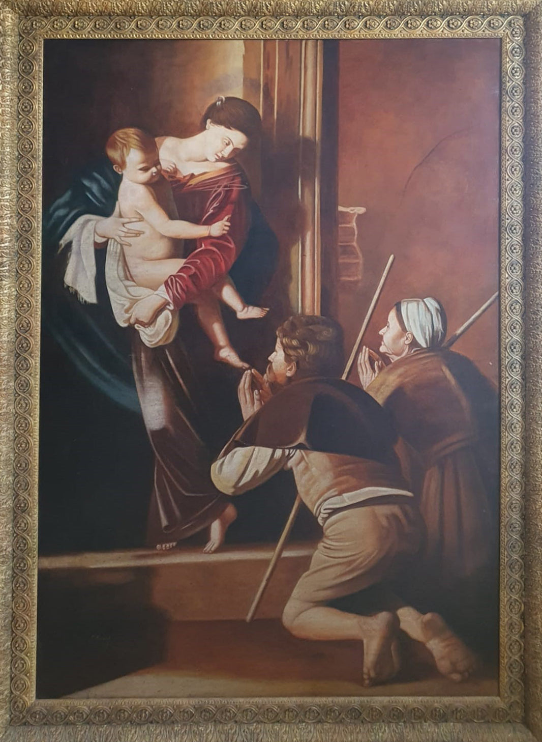 Peter Lutz Kadolf - Homage to Caravaggio (Madonna of the Pilgrims)
