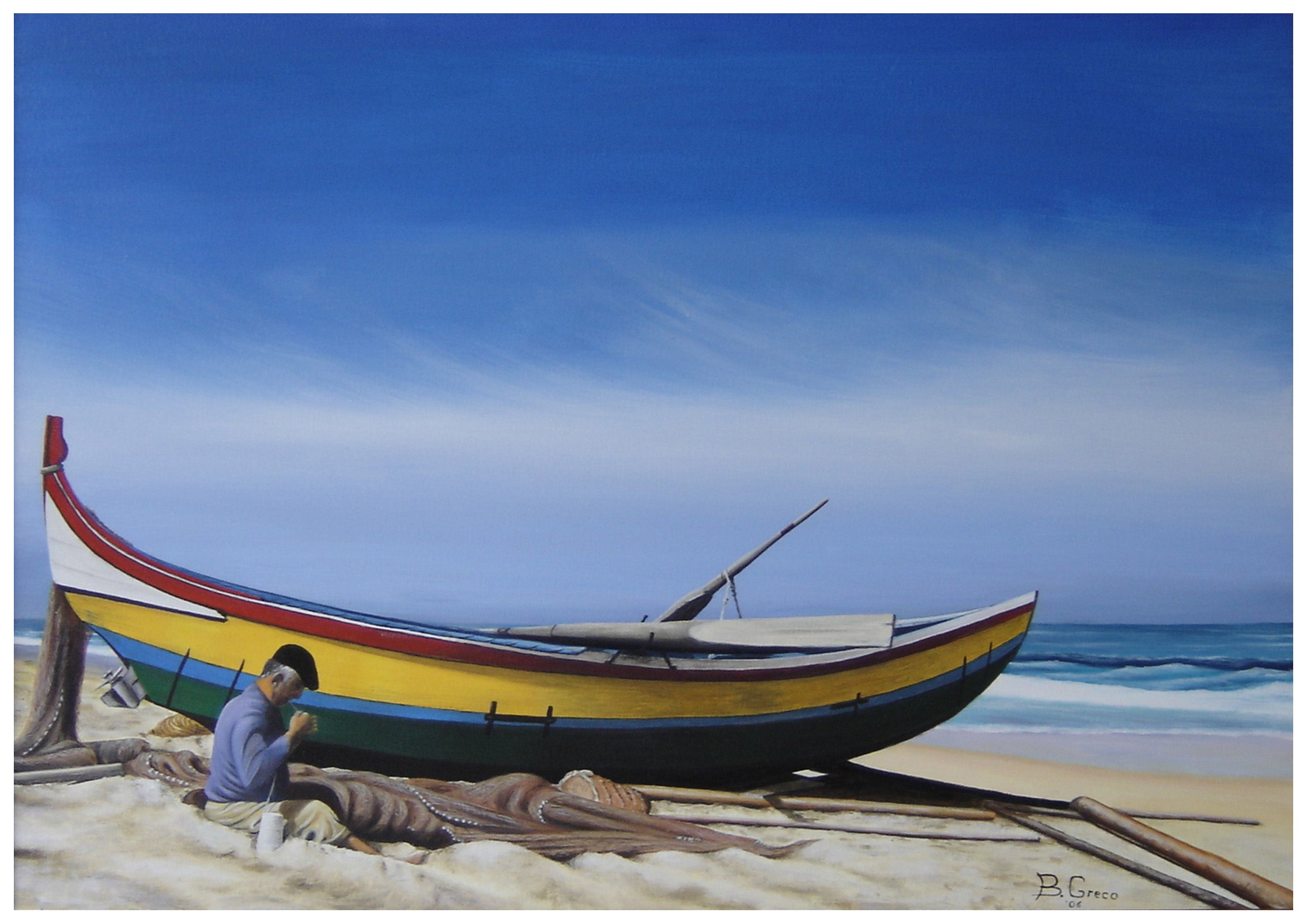 Bruno Roberto Greco - The Boat and the Fisherman