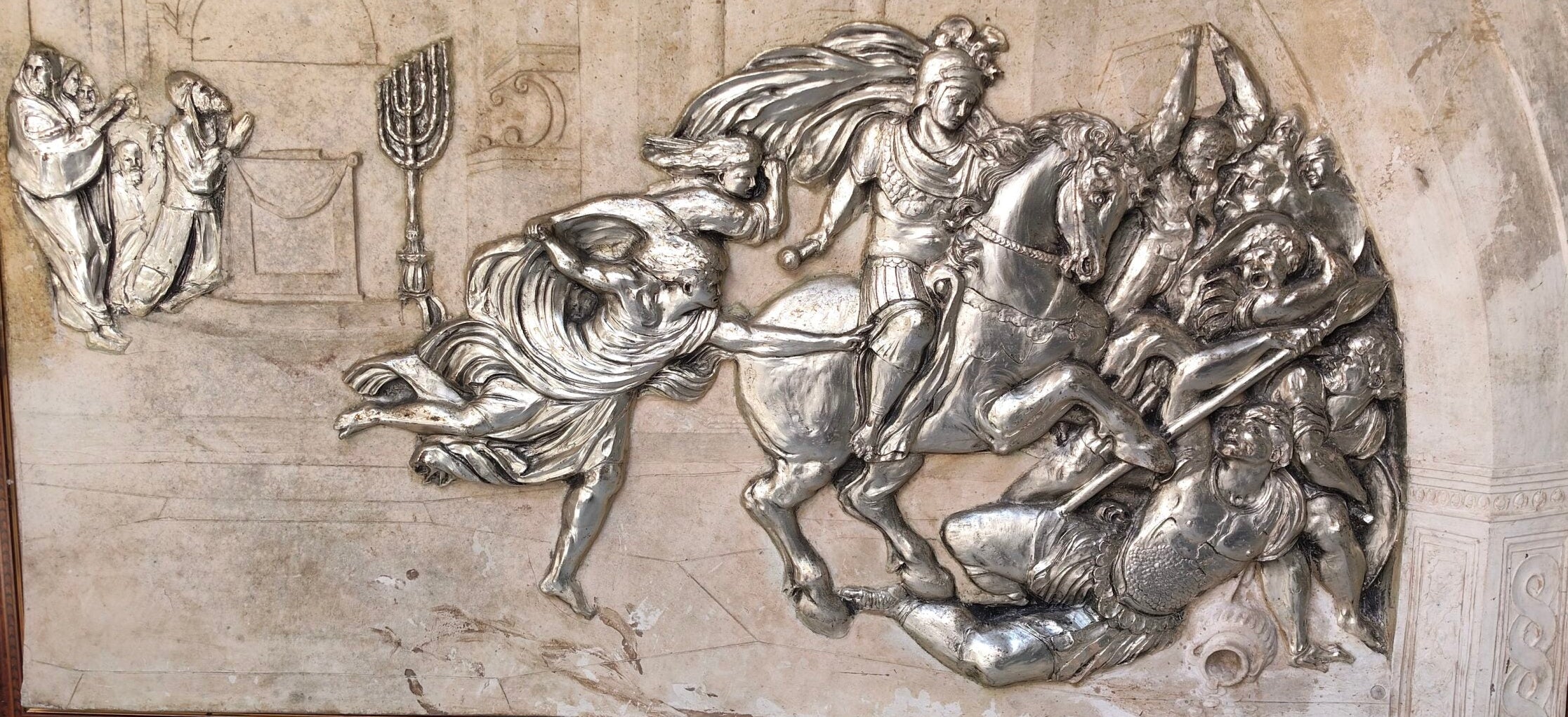 La cacciata di Eliodoro – Bassorilievo – Anonimo