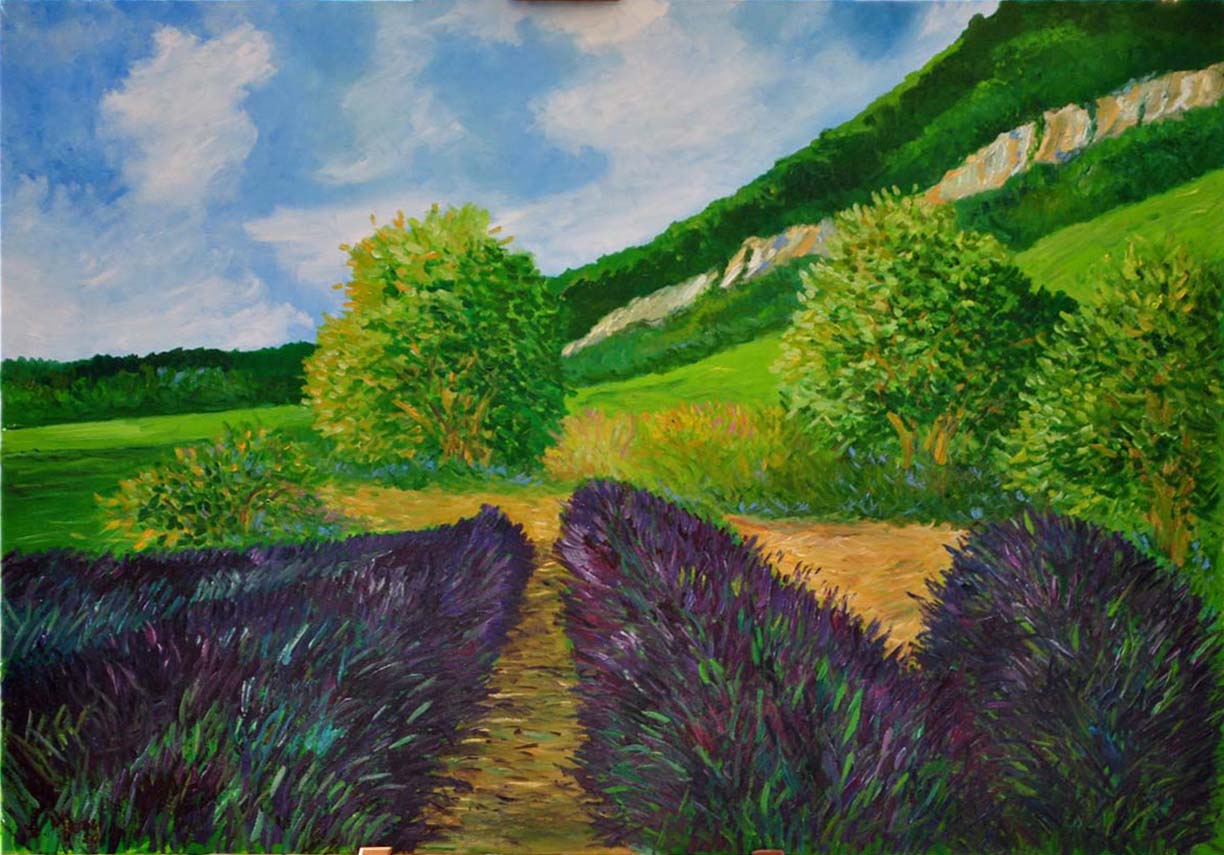 Leopoldo Meozzi - Lavanda y el campo