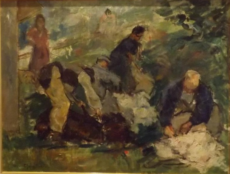 Carlo Cherubini - La tosatura delle pecore