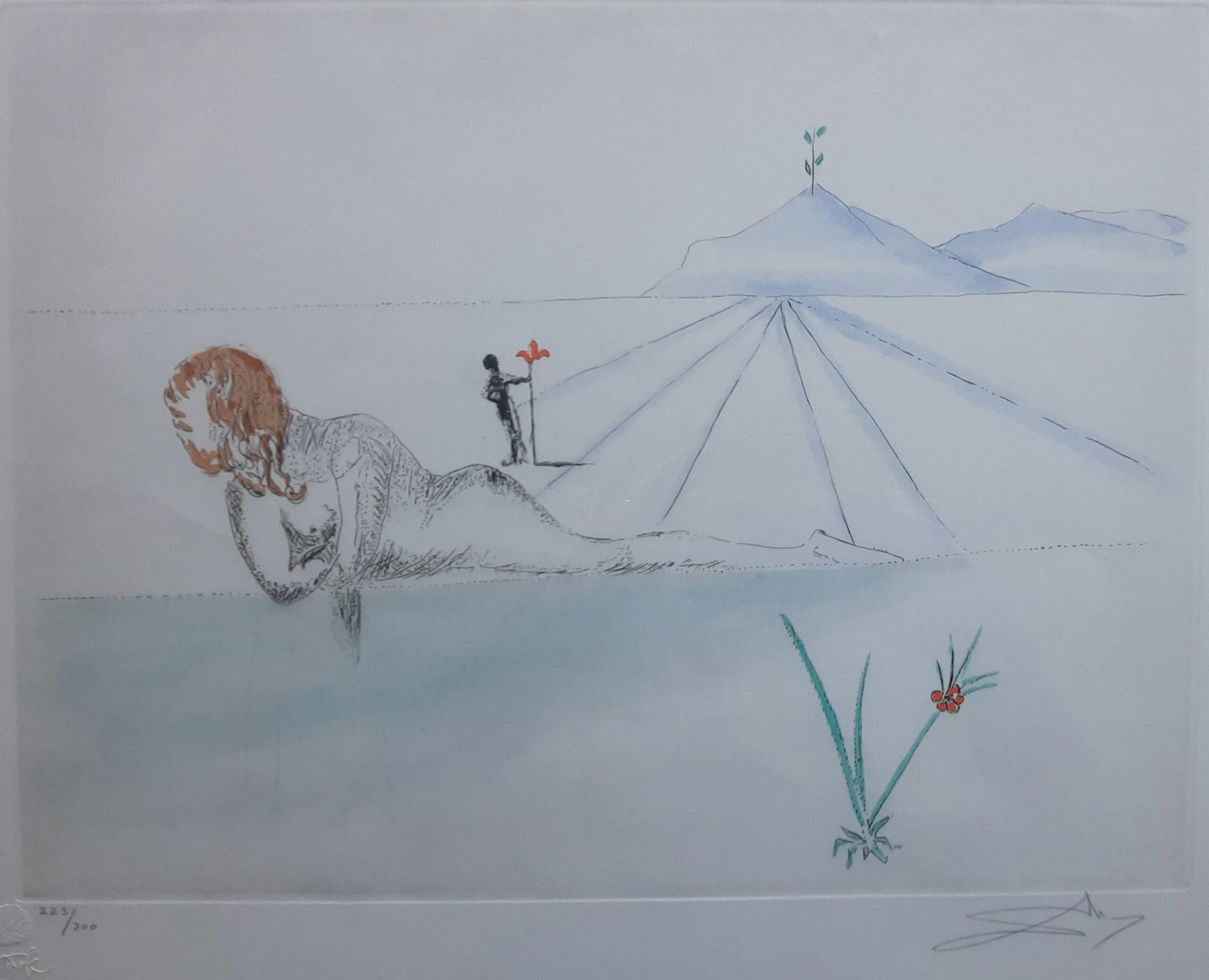 Salvador Dalí - Nu en perspectiva