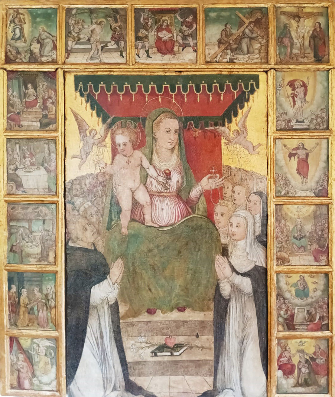 Artist from the Savoy area - Madonna of the Rosary