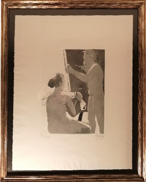 Giacomo Manzù - El pintor y la modelo