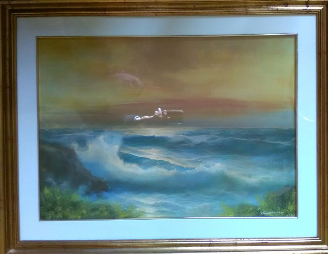 Giampaolo Vannucci - Mare con ginestre