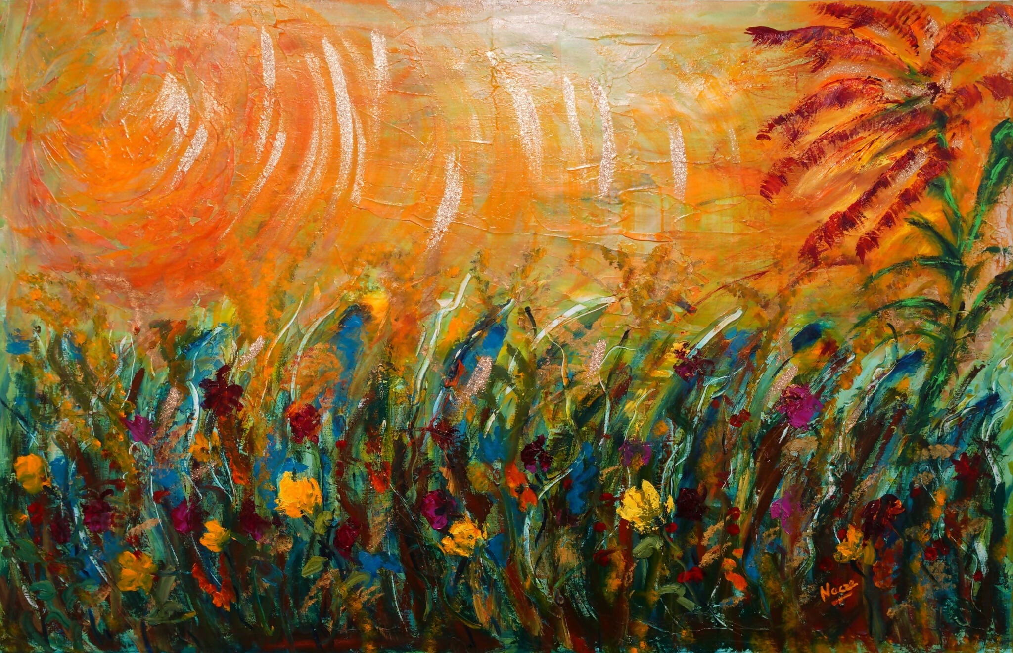 Nadia Crenna - Euphorie estivale - Olio su tela