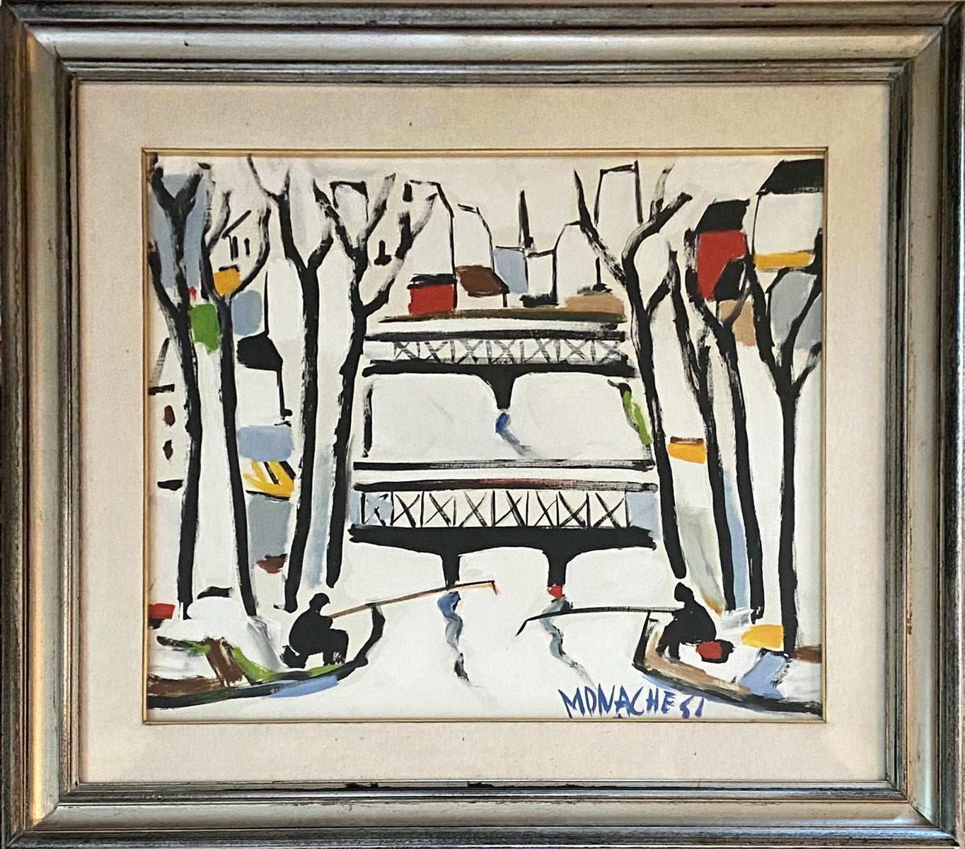 Sante Monachesi - Parigi e Ponte sulla Senna