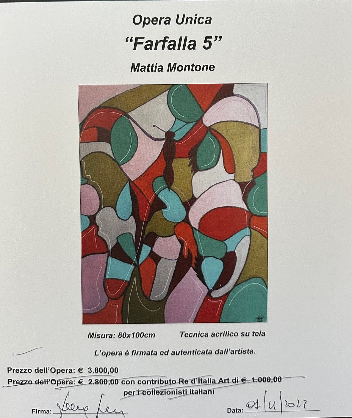 FARFALLA 5 - MATTIA MONTONE