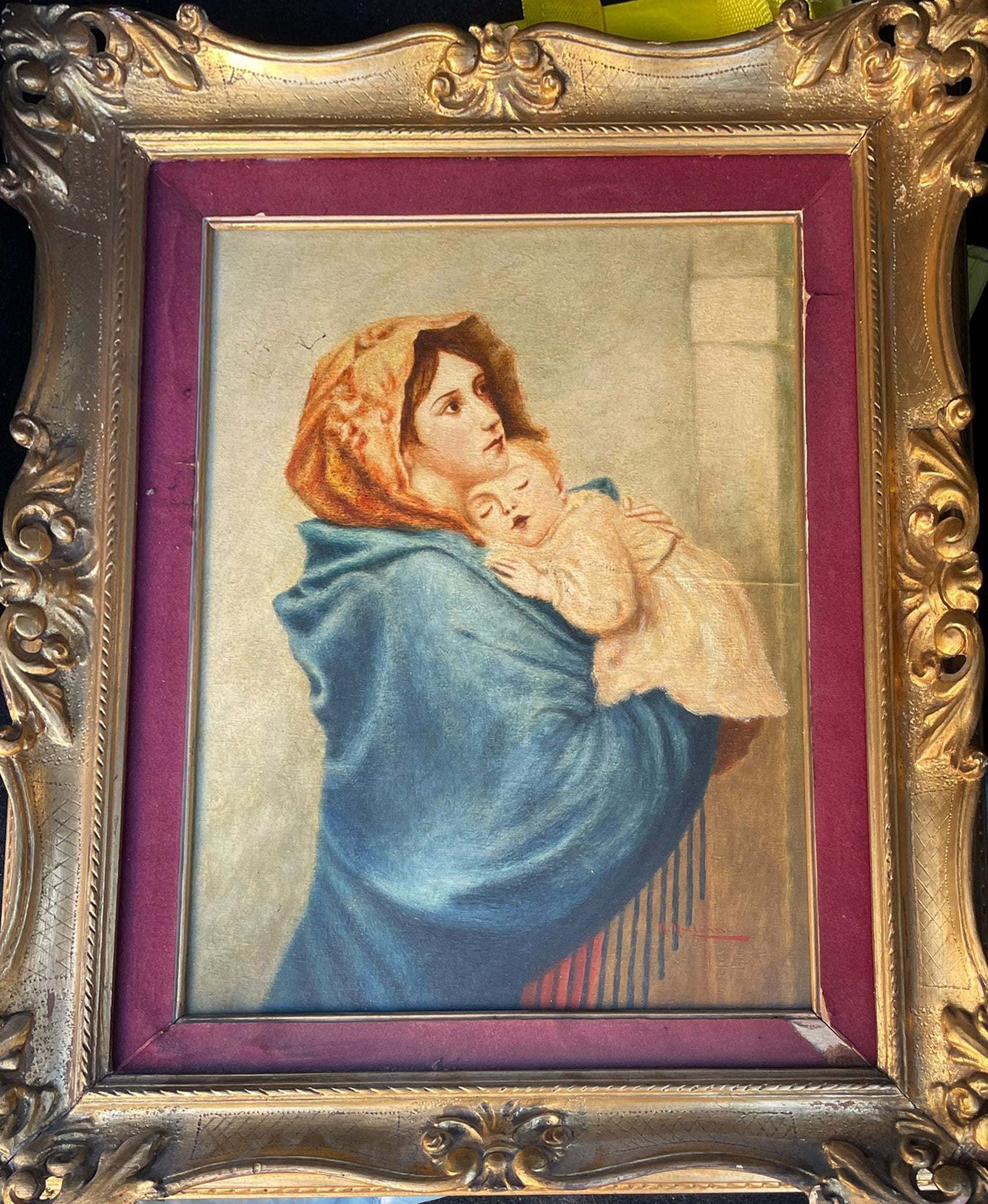 Madonna del Riposo - Reproduction of the painting by R. Ferruzzi
