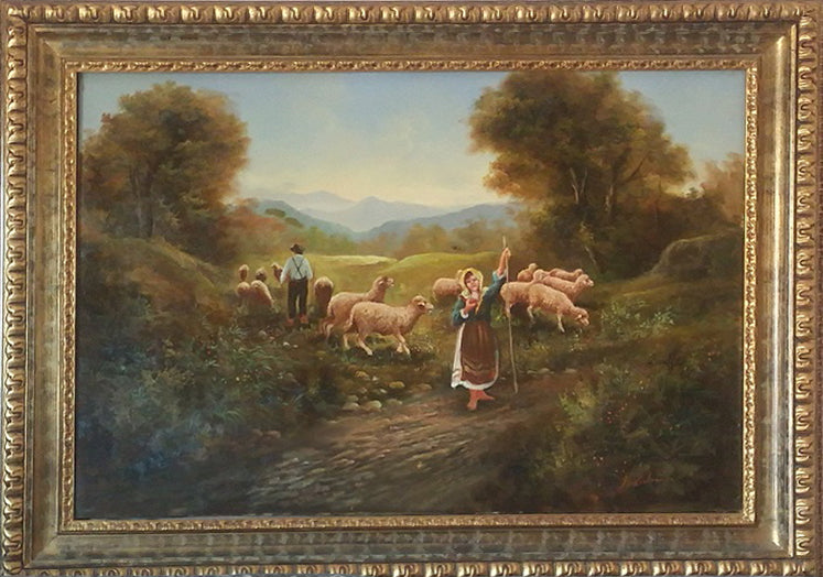 Cirillo Manicardi - Escena campestre
