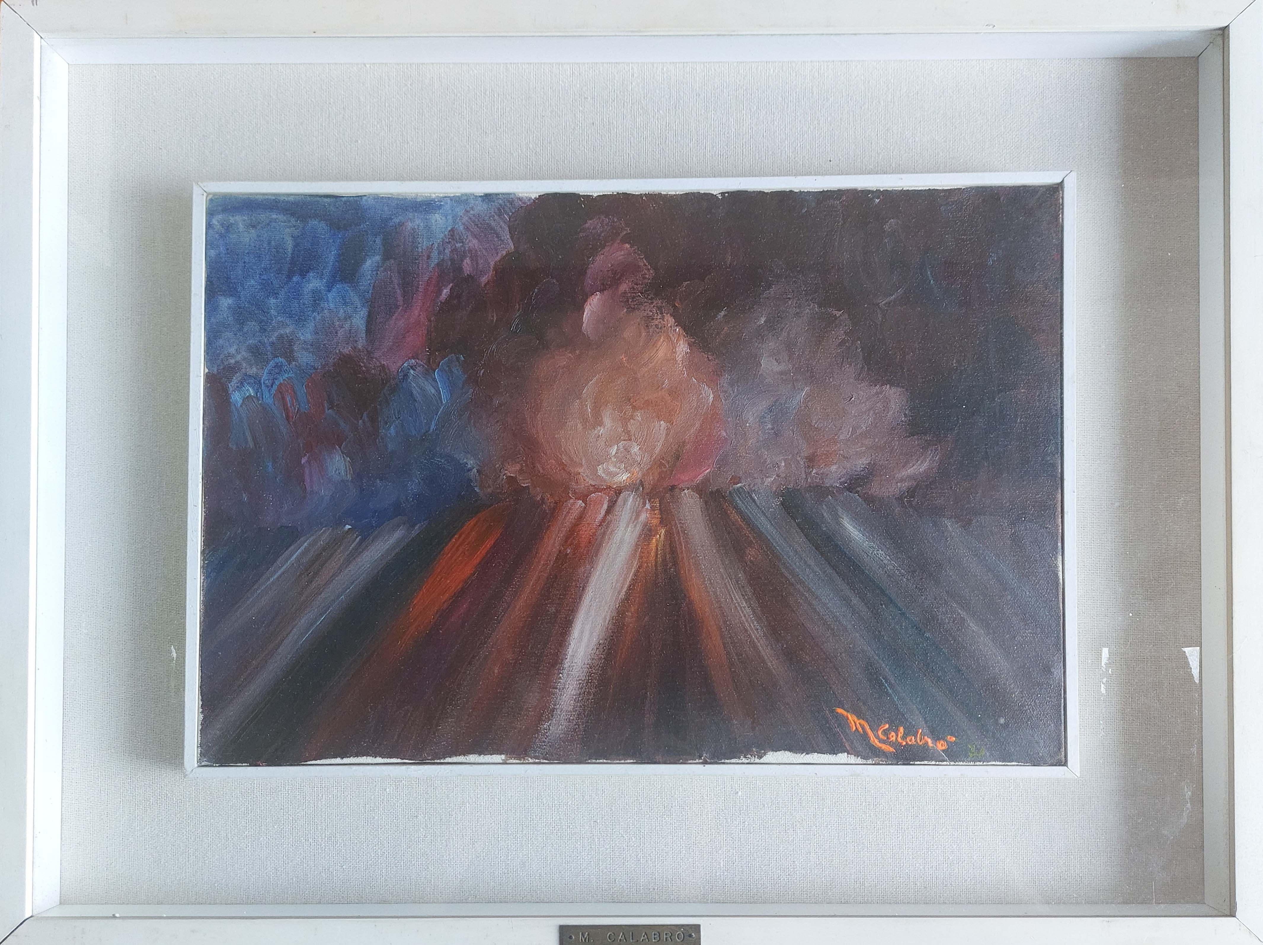 Michele Calabrò - Senza titolo (astratto) - Olio su tela