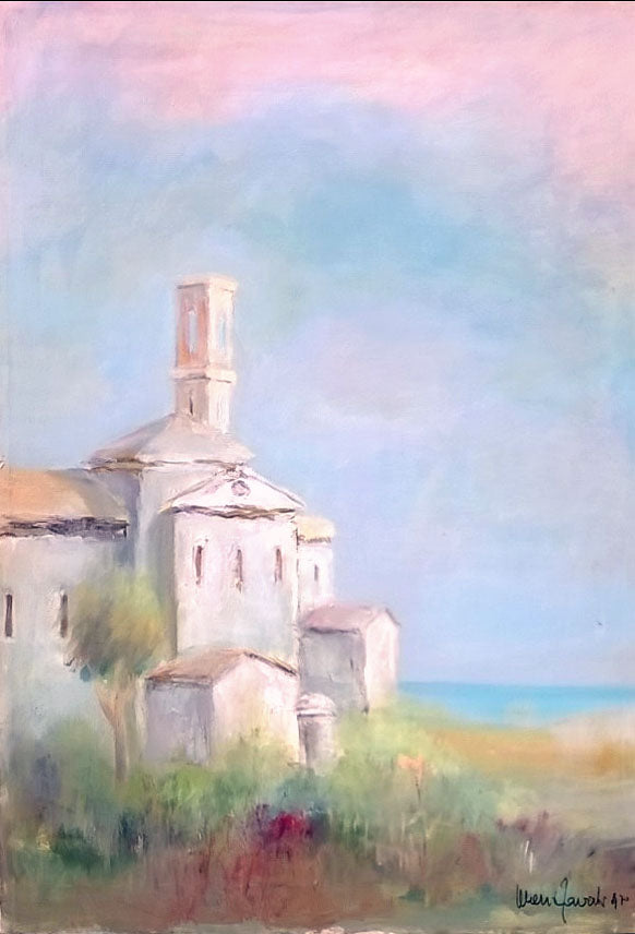 Mario Favati - Paisaje con iglesia